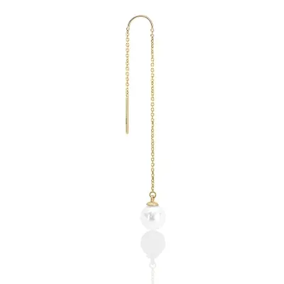 Pierce pendulum cu perla aur galben 18k