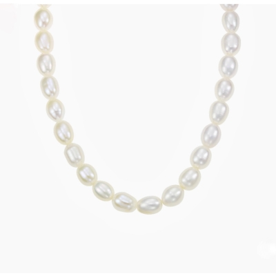 Colier perle mini-baroque cu închidere reglabilă de aur 