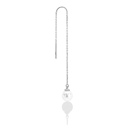 Pierce pendulum cu perla aur alb 18k