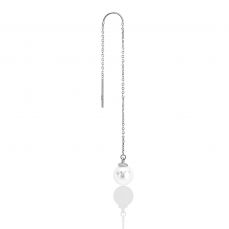 Pierce pendulum cu perla aur alb 18k